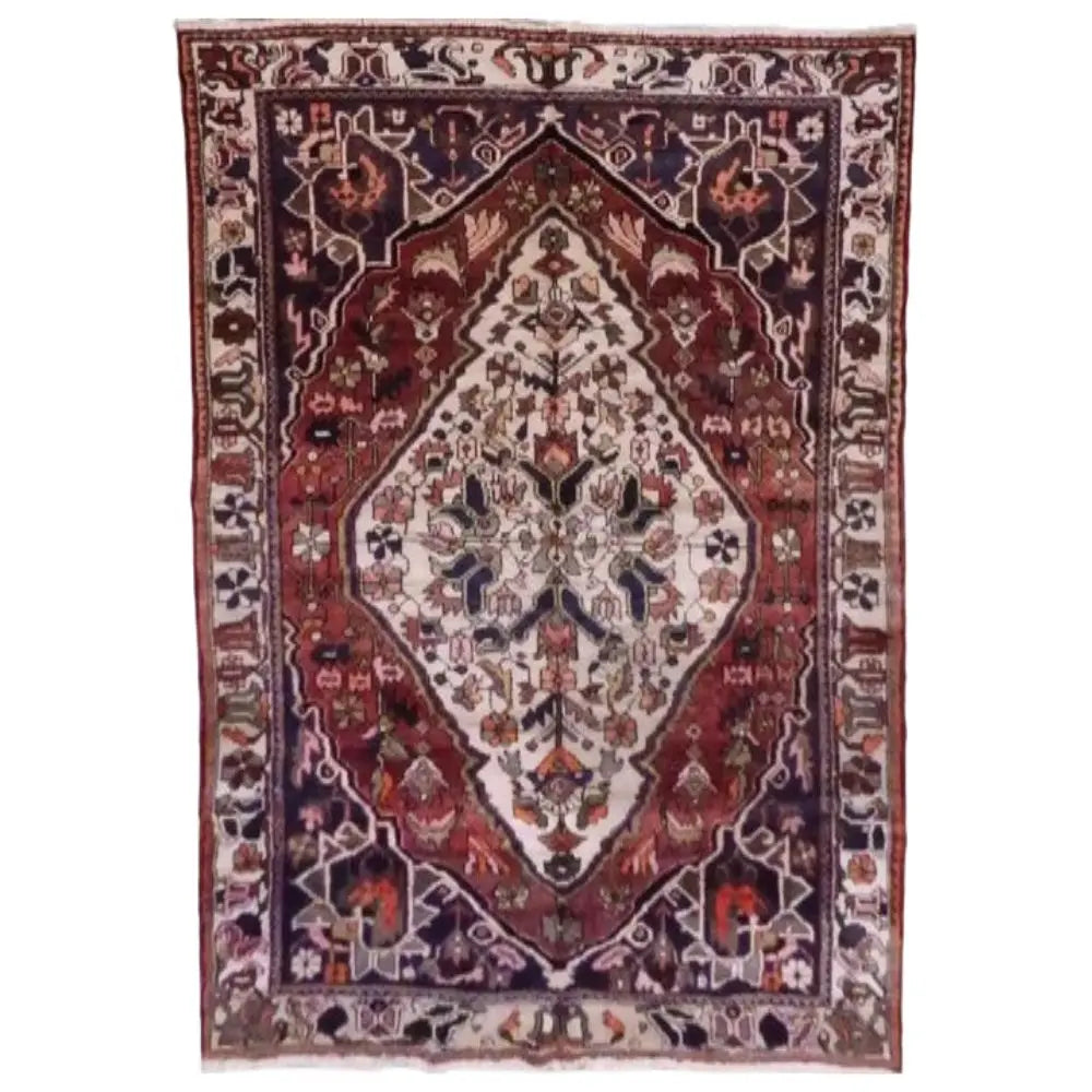One Of The Kind Persian Bakhtiar Rug 10'2" x 6'7" zandirugs